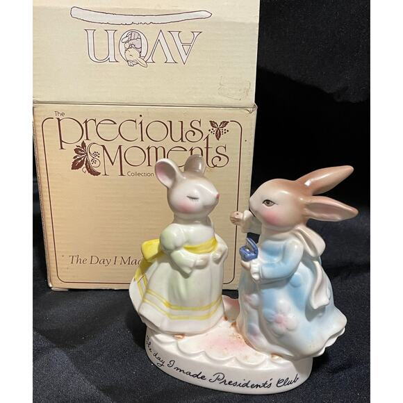 Vintage Avon Precious Moments 1980 President's Club Figurine WITH BOX - Picture 1 of 7